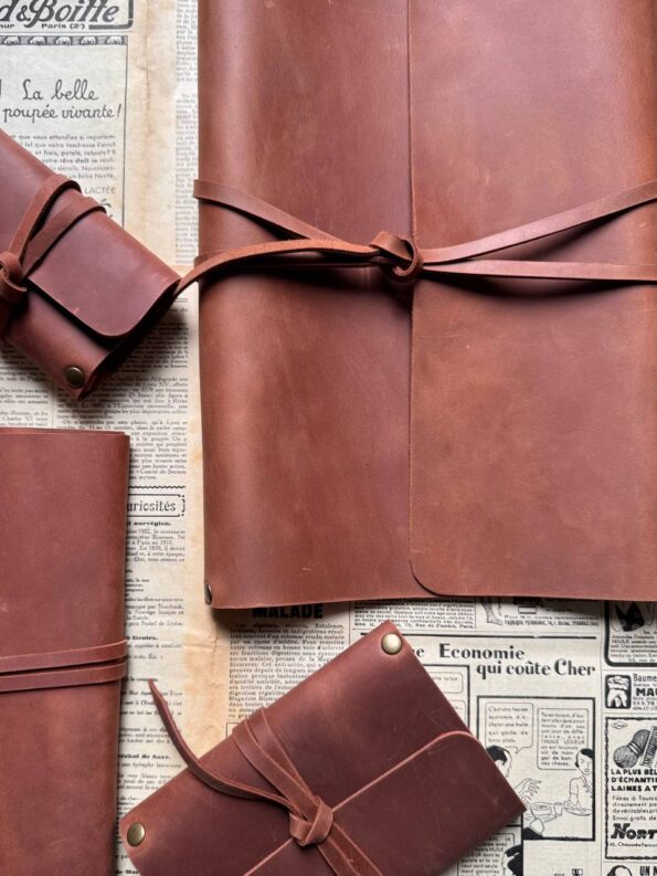 Ben a4 refillable sketchbook – leather thread clojure
